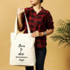 Shop Shopaholic Personalized Canvas Shopping Bag
