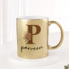 Gift Signature Style - Personalized Metallic Mug - Gold