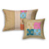 Buy Silk Patchwork Bedcover - Multicolour (Set of 5)