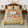 Silk Patchwork Bedcover - Multicolour (Set of 5) Online