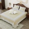 Gift Silk Patchwork Bedcover - White (Set of 5)