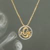 Silver and Gold Plated Om & Ganesha Pendant Online