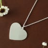 Gift Silver Finish Heart Shape Pendant