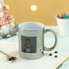 Gift Silver Metallic Mug - Customized With Logo and Image