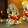 Buy Silver Plated Colorful Laxmi Ganesha in Gift Box