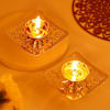 Buy Silver-Plated Floral Oil Diyas For Diwali