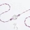 Gift Silver-Plated Peacock And Krishna Rakhis - Set Of 2