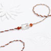 Gift Silver-Plated Peacock Feather Rakhi