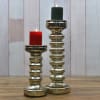Gift Silver Plated Small & Big Candle Stand Set