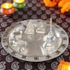 Gift Silver Thali, Laxmi-Ganesh with Sweets