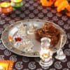 Silver Thali, Laxmi-Ganesh with Sweets Online
