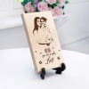 Gift Simply the Best Mom Personalized Wooden Plaque (Small)
