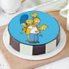 Simpsons Family Together Cake (Half Kg) Online