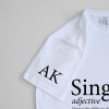 Gift Single Personalized Men's T-shirt - White