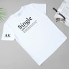 Buy Single Personalized Men's T-shirt - White