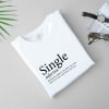 Shop Single Personalized Men's T-shirt - White
