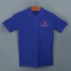 Shop Six Degrees Cotton Polo T-shirt for Men (Royal Blue)