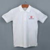 Shop Six Degrees Cotton Polo T-shirt for Men (White)