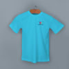 Shop Skinta Round Neck T-shirt for Men (Aqua Blue)