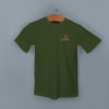 Shop Skinta Round Neck T-shirt for Men (Bottle Green)