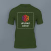 Skinta Round Neck T-shirt for Men (Bottle Green) Online