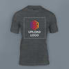 Skinta Round Neck T-shirt for Men (Charcoal Melange) Online