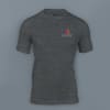 Skinta Round Neck T-shirt for Men (Charcoal Melange) Online