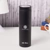 Sleek Black Stainless Steel Bottle - Customized With Name And Logo Online