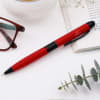 Sleek Scarlet Ballpoint Pen - Personalized Online