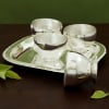 Gift Sliver Plated Four Bowls with Tray