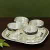 Shop Sliver Plated Four Bowls with Tray