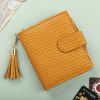 Small Zippered Wallet With Tassel For Women - Tan Online