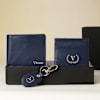 Gift Smart Leather Wallet Personalized Combo For Men - Blue