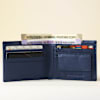 Shop Smart Leather Wallet Personalized Combo For Men - Blue