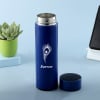 Buy Smart Personalized Stainless Steel Water Blue Bottle (350 ml)