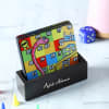 Gift Snakes & Ladders Game Board Coasters with Accessories & Personalized Holder