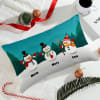 Snowmen Family Personalized Canvas Pillow Online