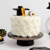 Gift Snowy White Delicious Graduation Cake (1 Kg)