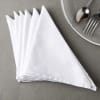 Shop Snowy White Napkins With Beads Napkin Rings (Set of 6+6)