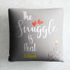 Gift Snuggle Love Personalized Photo Cushion