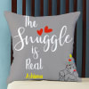 Snuggle Love Personalized Photo Cushion Online