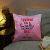 Gift Socially Distanced Hug Romantic Personalized  Led Cushion