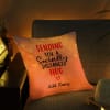 Buy Socially Distanced Hug Romantic Personalized  Led Cushion