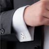 Buy Sophisticated Personalized Gold And Silver Initials Cufflinks