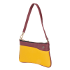 Gift Sophisticated Shoulder Bag And Sunglass Case Combo - Yellow And Wine