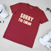 Buy Sorry I'm Taken Mens T-shirt - Maroon