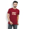 Sorry I'm Taken Mens T-shirt - Maroon Online