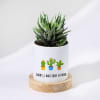 Sorry I Was A Prick - Haworthia Succulent With Personalized Pot Online