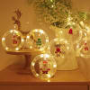 Gift Sparkling Christmas Ring Curtain Lights