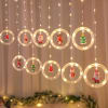 Sparkling Christmas Ring Curtain Lights Online